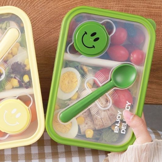 スプーン箸付きレンジ対応弁当箱