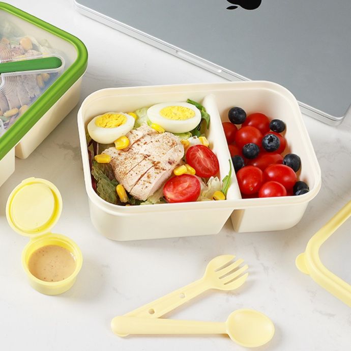 スプーン箸付きレンジ対応弁当箱