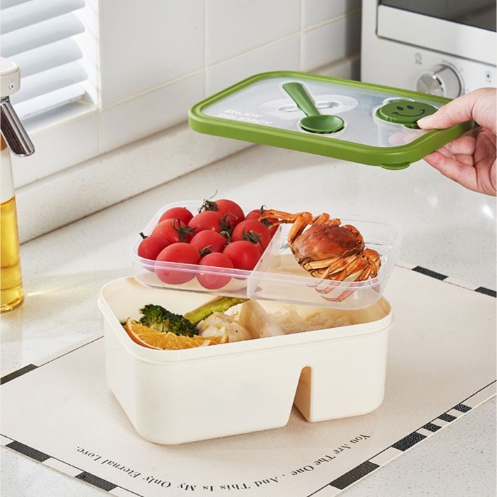 スプーン箸付きレンジ対応弁当箱