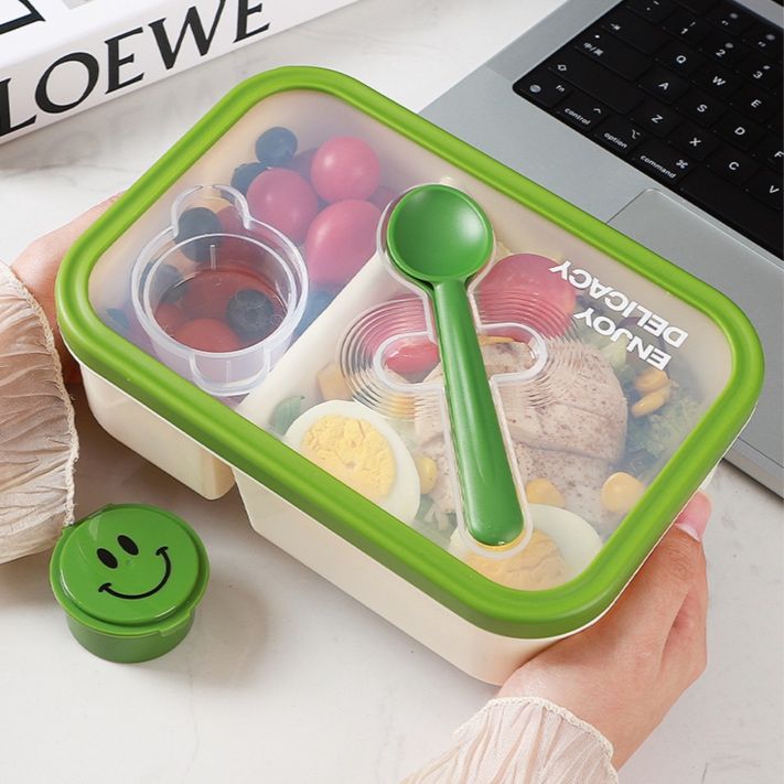 スプーン箸付きレンジ対応弁当箱