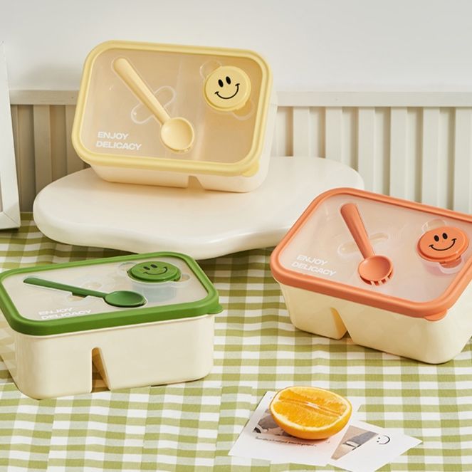 スプーン箸付きレンジ対応弁当箱