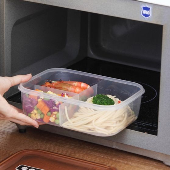 仕切り付き三段式スリム弁当箱