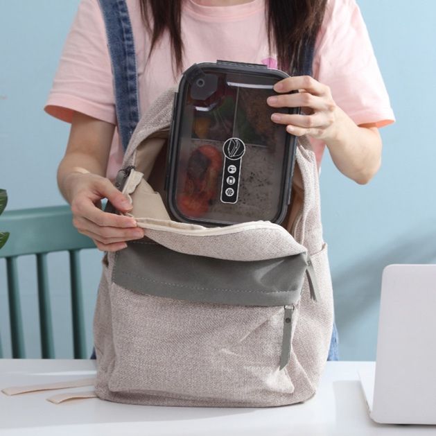 仕切り付き三段式スリム弁当箱