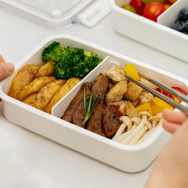 仕切り付き電子レンジ対応弁当箱