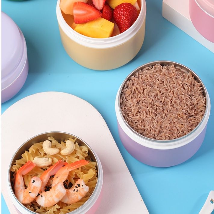 持ち手付き丸型レンジ対応弁当箱