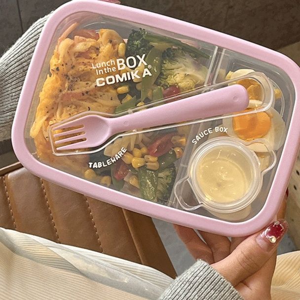 箸付き仕切りスリム弁当箱