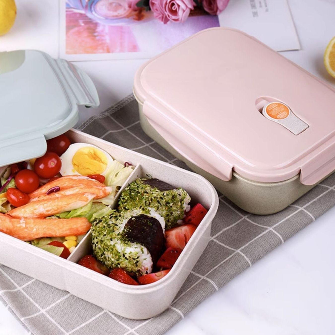 仕切り付き電子レンジ対応弁当箱