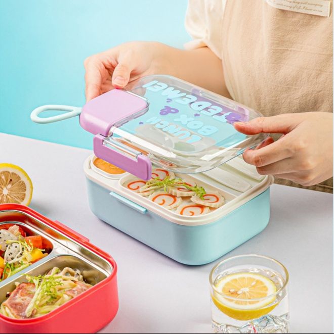 取っ手付き保温弁当箱