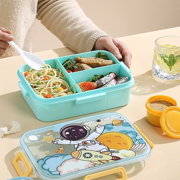 イラスト付きスリム弁当箱