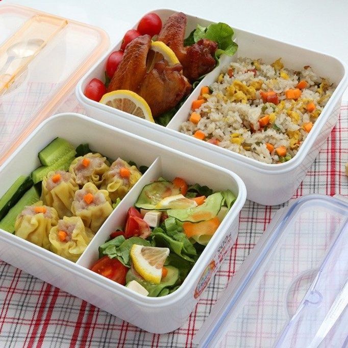 カトラリー収納付きスリム弁当箱