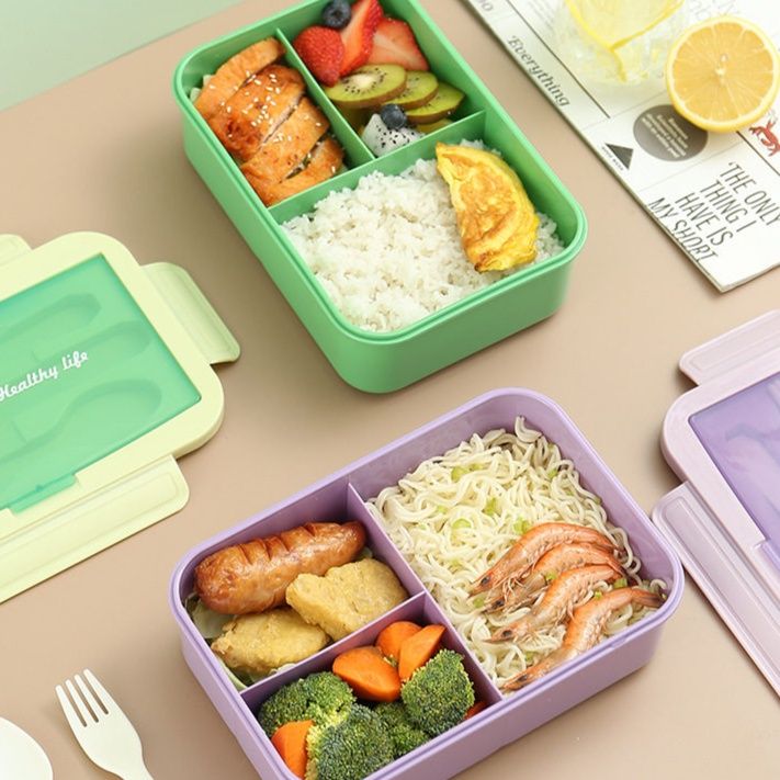 仕切り付き電子レンジ対応弁当箱