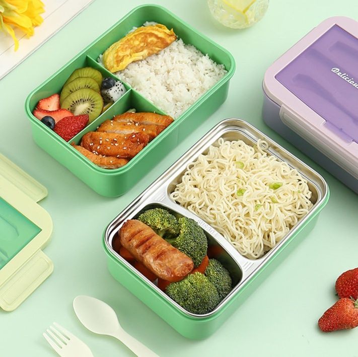 仕切り付き電子レンジ対応弁当箱