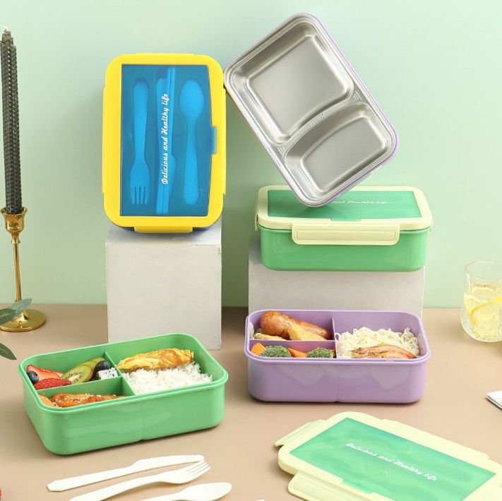 仕切り付き電子レンジ対応弁当箱