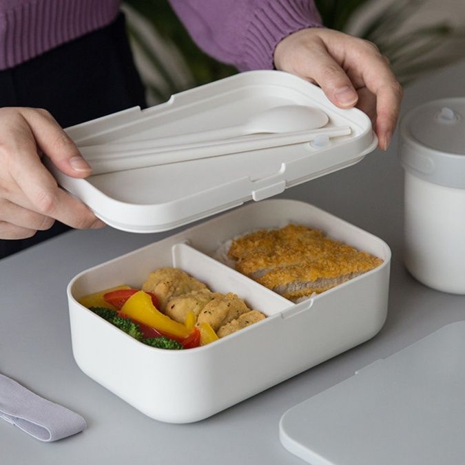 仕切り付き電子レンジ対応弁当箱