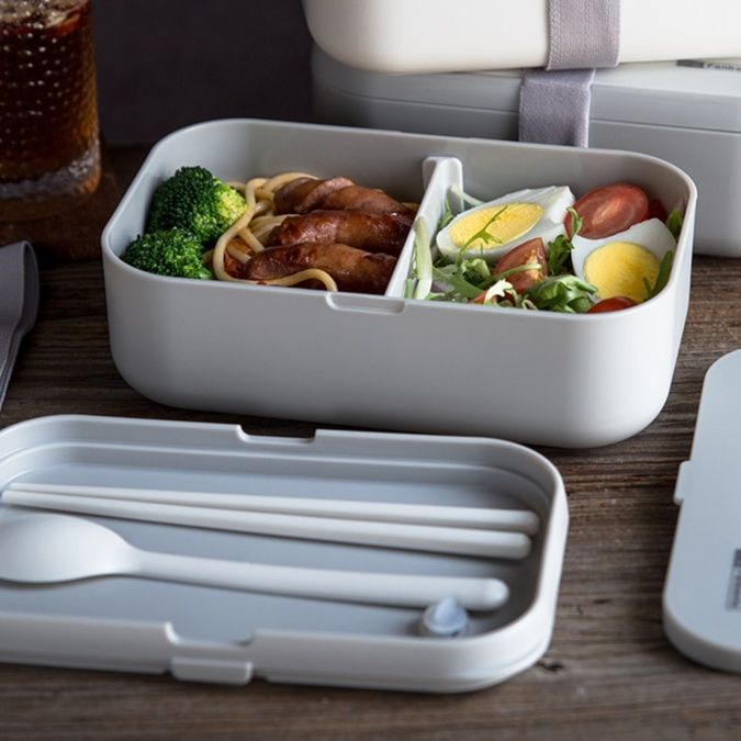 仕切り付き電子レンジ対応弁当箱