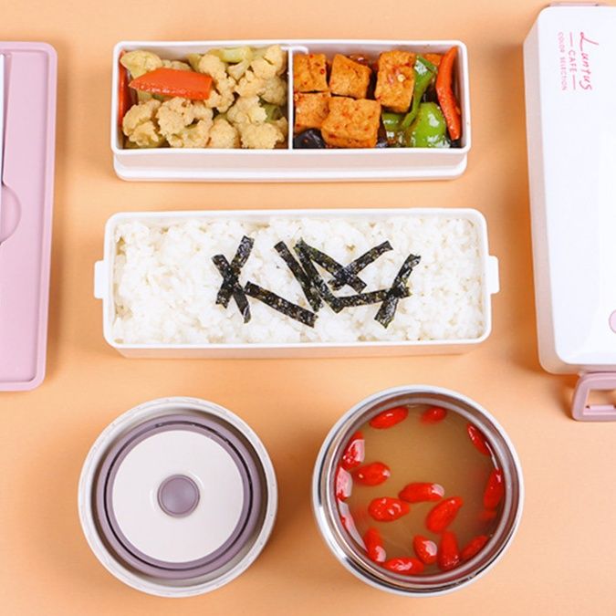 仕切り付き電子レンジ対応弁当箱