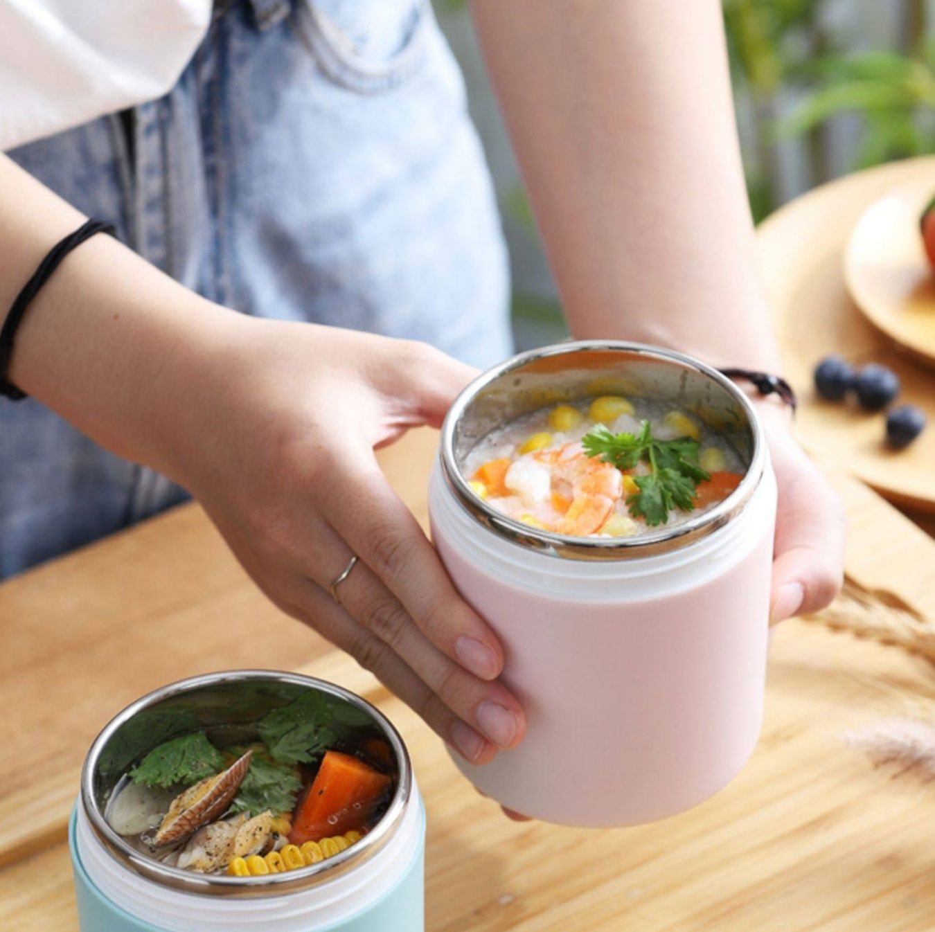 スープジャー型保温弁当箱