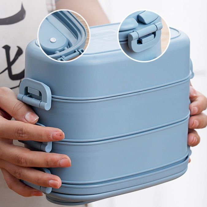 電子レンジ対応仕切り付きスリム弁当箱