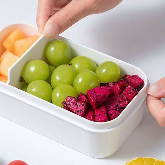 仕切り付き電子レンジ対応弁当箱