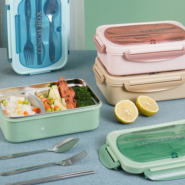 電子レンジ対応仕切り付き保温弁当箱