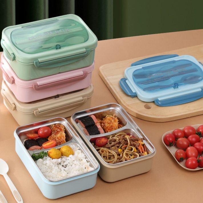 電子レンジ対応仕切り付き保温弁当箱