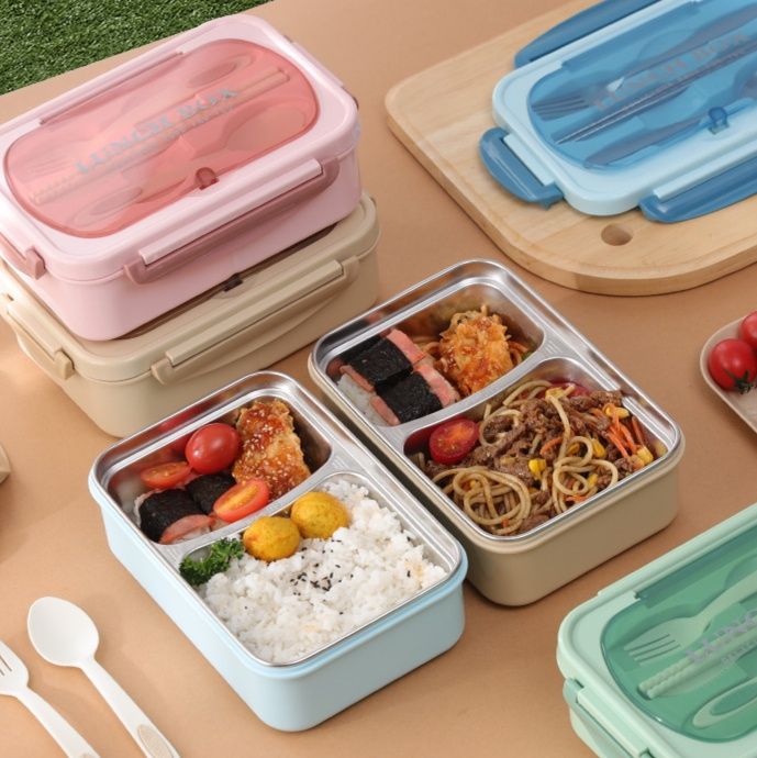 電子レンジ対応仕切り付き保温弁当箱