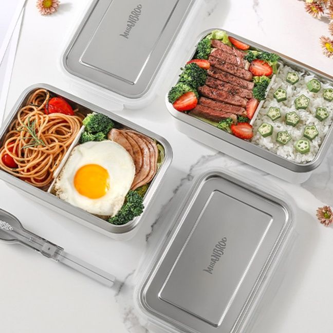 仕切り付きスリム弁当箱