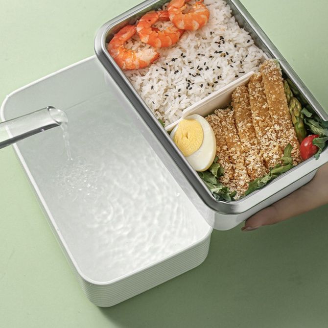 仕切り付きスリム弁当箱