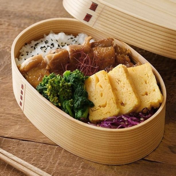 天然木目調弁当箱