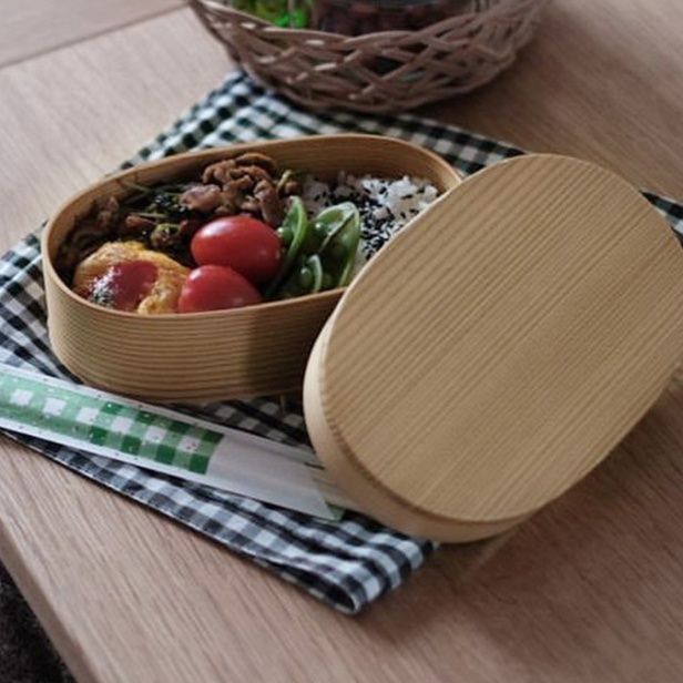 天然木目調弁当箱