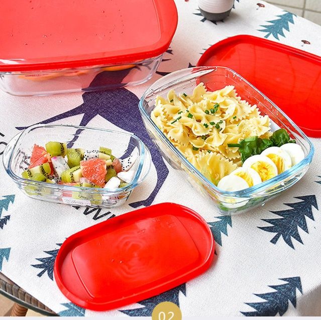 耐熱ガラス製スリム弁当箱