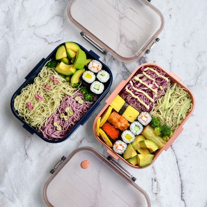 密閉ロック付き電子レンジ対応弁当箱