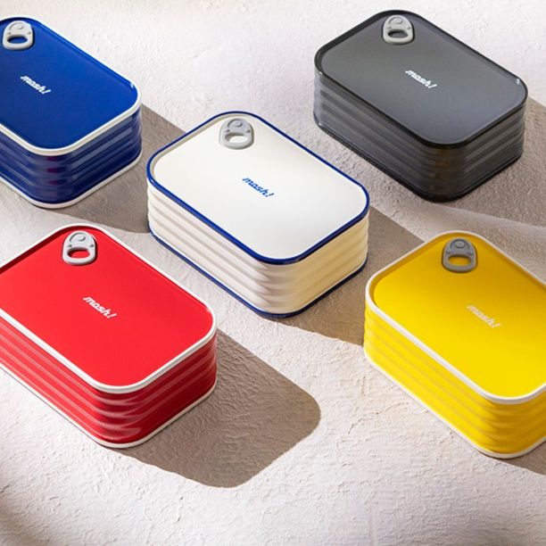 缶詰風プルトップ付き縦型弁当箱