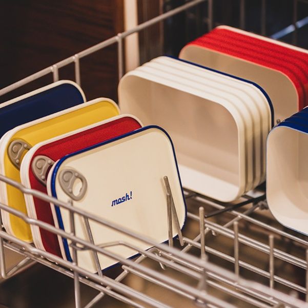 缶詰風プルトップ付き縦型弁当箱