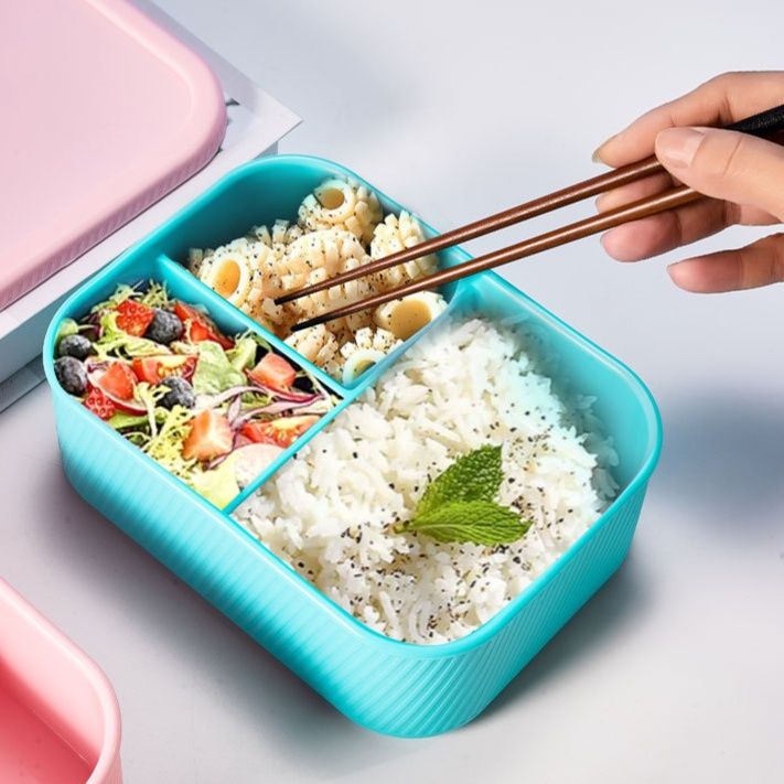 仕切り付き電子レンジ対応弁当箱