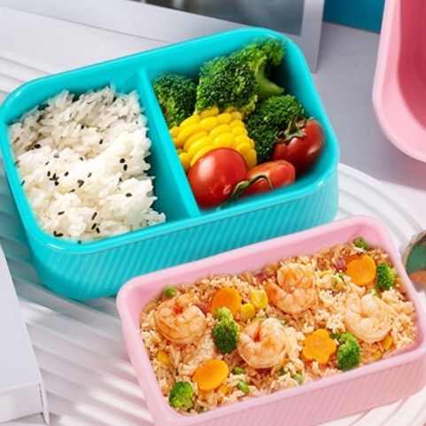 仕切り付き電子レンジ対応弁当箱