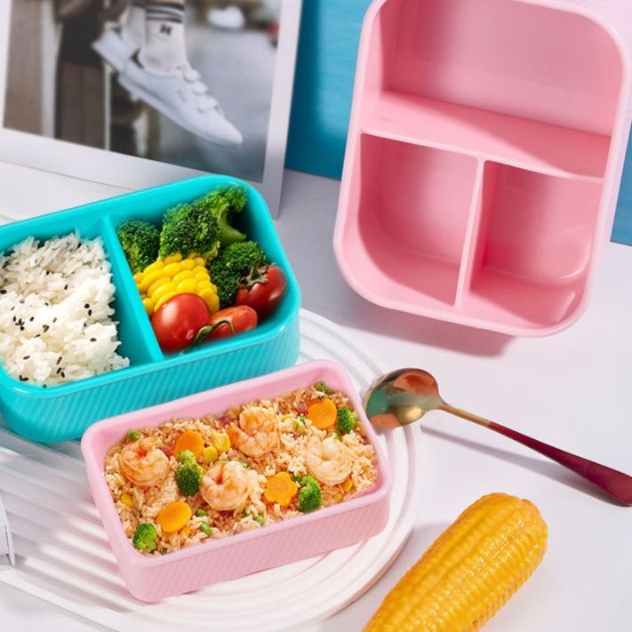 仕切り付き電子レンジ対応弁当箱