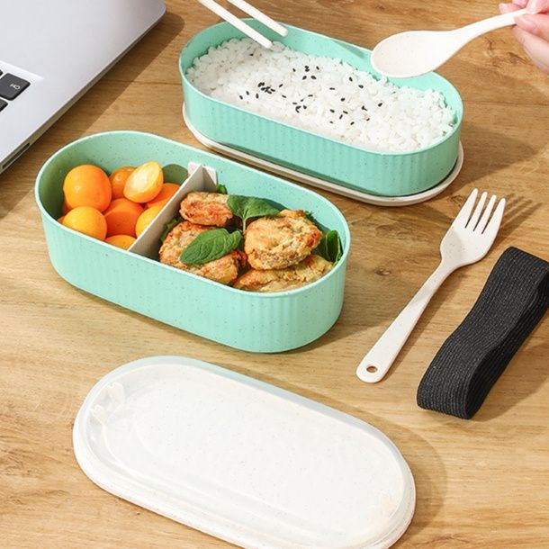 仕切り付き二段弁当箱