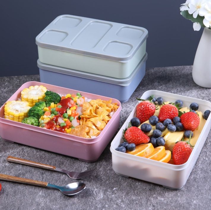 密閉式携帯用スリム弁当箱