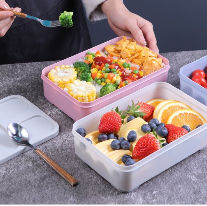 密閉式携帯用スリム弁当箱