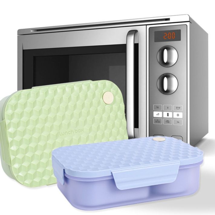 仕切り付き二段式電子レンジ対応弁当箱