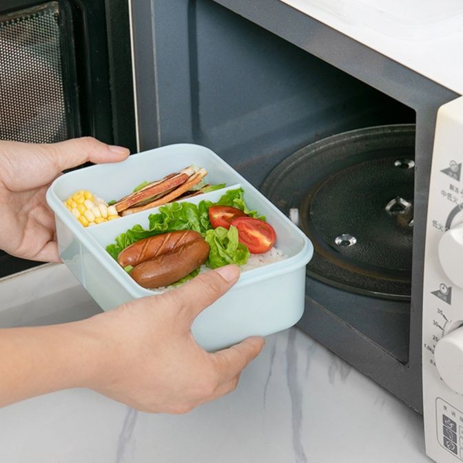 仕切り付き電子調レンジ対応弁当箱