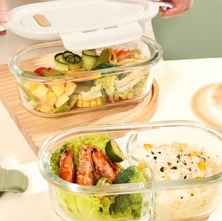 耐熱ガラス製レンジ対応弁当箱