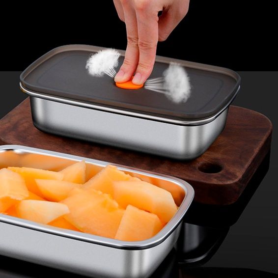 ステンレス製スリム弁当箱