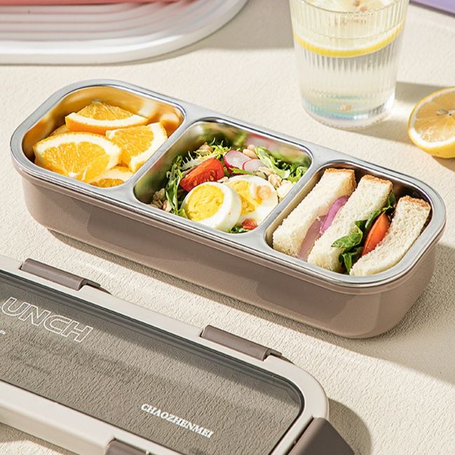 仕切り付き電子レンジ対応保存容器