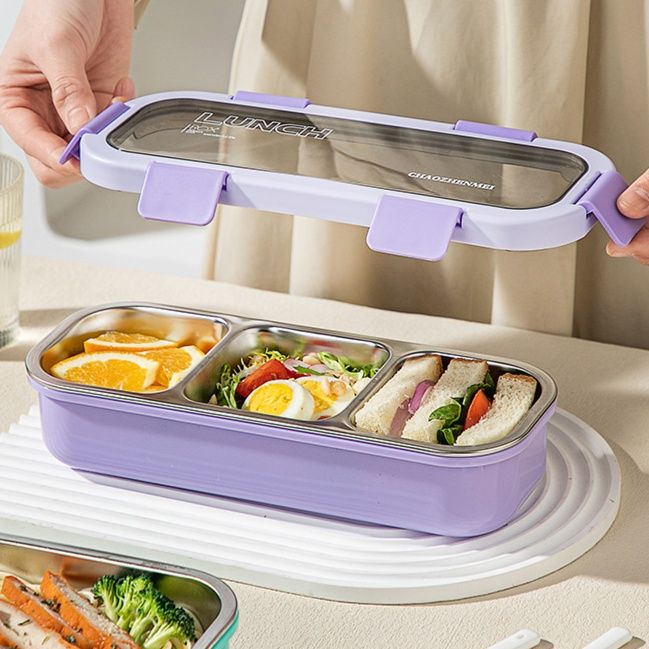 仕切り付き電子レンジ対応保存容器