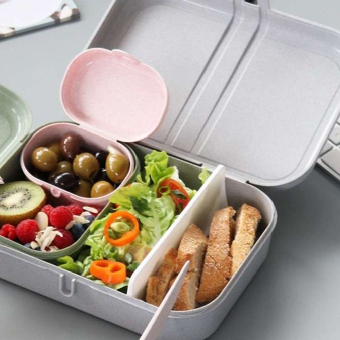 仕切り付きスリム弁当箱