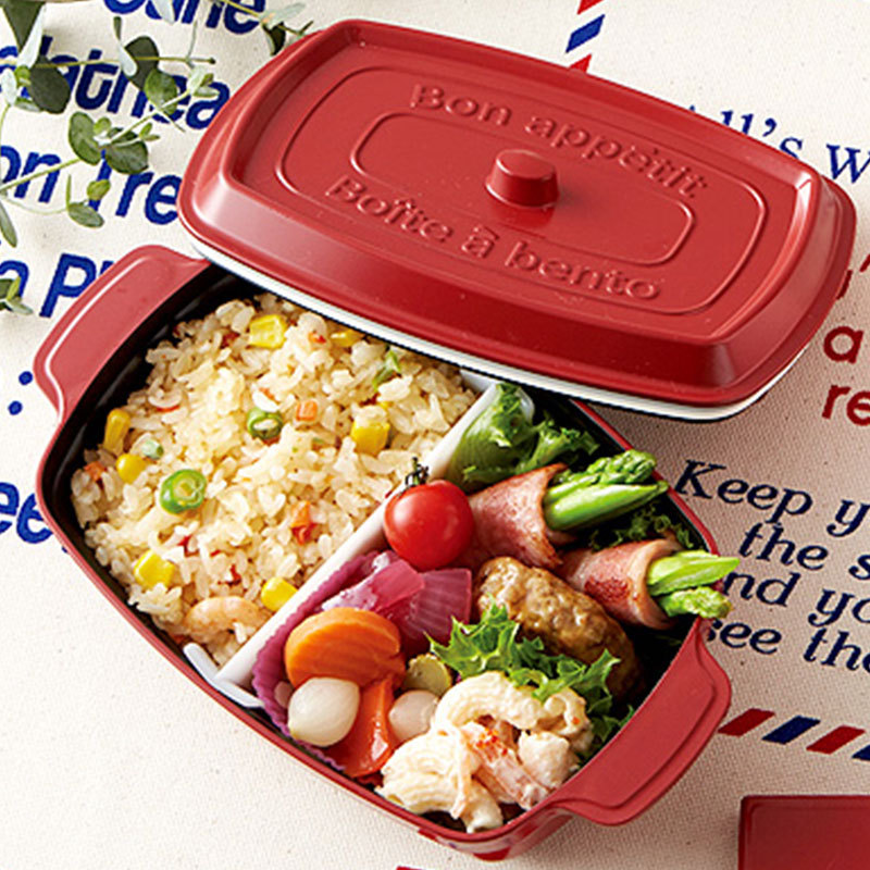 長方形密閉式レンジ対応弁当箱