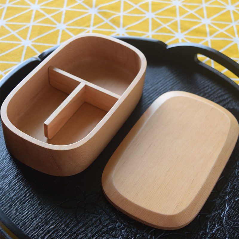 天然木製弁当箱
