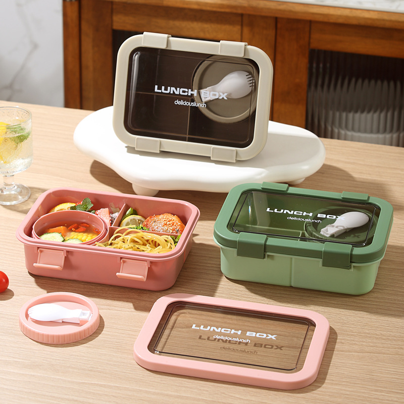 専用スプーン付きスリム弁当箱